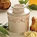 The Original Butter Bell Crock by L. Tremain, Antique Ivory Rose