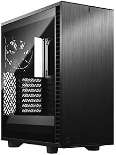 Fractal Design Define 7 Compact Black Brushed Aluminum/Steel ATX Compact Silent Tempered Glass Window Mid Tower Computer Case