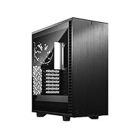 Fractal Design Define 7 Compact Black Brushed Aluminum/Steel ATX Compact Silent Tempered Glass Window Mid Tower Computer Case