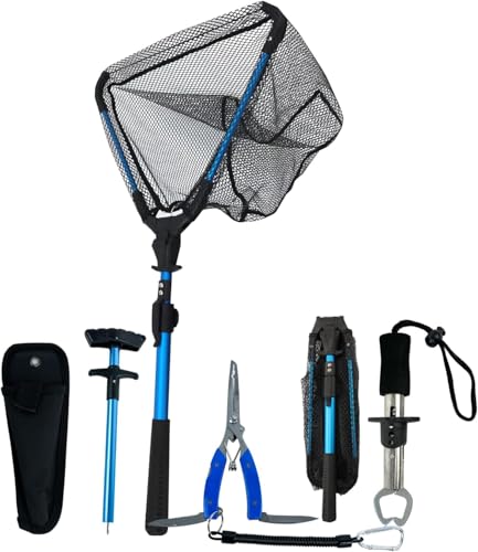 Goodsnetic Floating Telescopic Fishing Net 92CM 7Inch Pliers Set