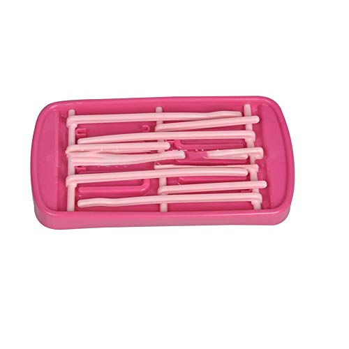 Image of SYGA 4 Pcs Baby Milk Bottle Nipple Straw Brush Sponge Nylon Cleaning Brush Random Color & Foldable Baby Bottle Drying Racks Feeding Cup Nipple Storage Shelf Stand Holder (Pink), 1 Piece