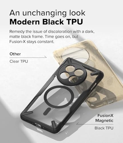 Image of Ringke Fusion-X Magnetic Compatible with OnePlus 13 Case Cover [Strong Magnet] Military-Grade Protection Advanced Protection TPU Bumper OnePlus 13 Back Cover - Black