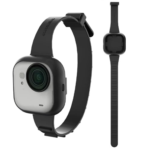Taoricup Insta360 Go Ultra 対応 リストストラップ ストラップ シリコンケース Insta360 Go Ultra 対応 アクセサリー 拡張ストラップ シリコン保護ケース スポーツ (Black)