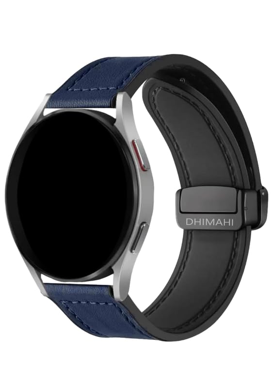 DHIMAHI 22mm Genuine Soft Leather Watch Straps Compatible with Huawei Watch3/Pro/2Pro/GT2Pro,Oneplus Watc46mm,Vivo Active,Cross Beats Ace/Orbit/Ignites3,Mi Revolve Active/Imilab Kw66 (Blue) (B0D7QLVG3J) Amazon Price History, Amazon Price Tracker