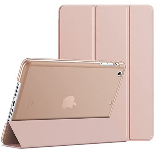 JETech Funda para iPad Mini 1 2 3, Carcasa con Soporte Función, Auto Sueño/Estela (Oro Rosa)