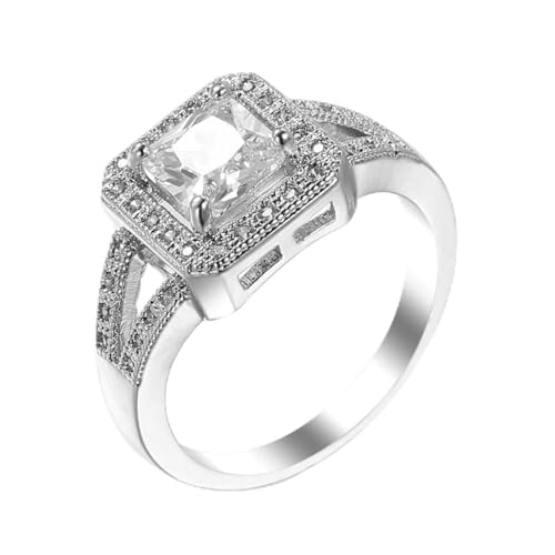 Bague en argent Sterling 925 et zircon brillant pour un éclat intemporel