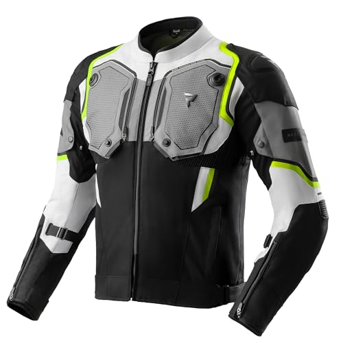 REBELHORN Borg II Jacket Veste de Moto Hommes Noire Route