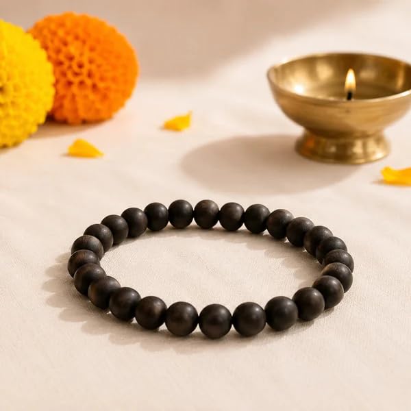 Image of Beaded Bracelet for Men & Women | Stretchable Handmade Prayer Meditation Yoga Wrist Bracelet | Stylish Everyday Wear | Free Size