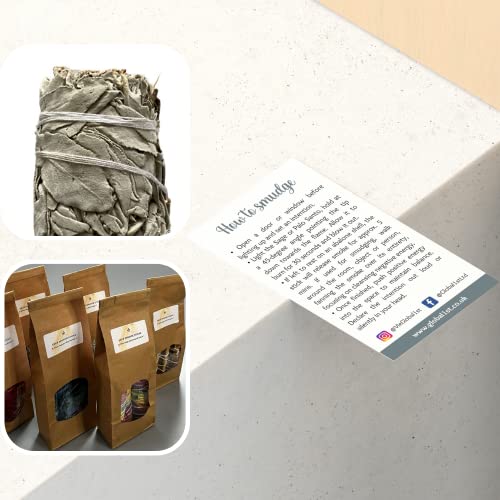3x White Sage 4" Smudge Sticks, Natural - Image 3