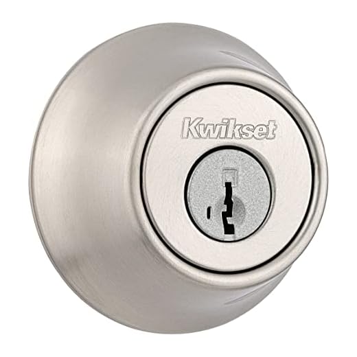 Kwikset 660 Single Cylinder Deadbolt with SmartKey Security, Satin Nickel Finish