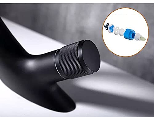 Grifos de lavabo de latón que evitan salpicaduras con caño plano de cascada 4