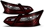AKKON - 4Pcs Red Smoked Set For 2016 2017 2018 Altima 4Door Sedan Brake Lamp Tail Light Left+Right/Inner+Outer