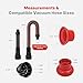 Shop-Vac 2-In-1 AC Drain Line Unclogger Tool, Universal Fit HVAC Drain Line Cleaner Adapter for Vacuums, Flexible & Durable Wet Vac Attachment with Clear Visibility for Sink, Floor Sewer, A/C Cleaning