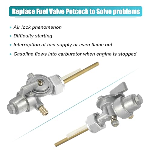 Image of uxcell Motorcycle Fuel Valve Petcock with Male Thread for Yamaha RX50 RD60 YZ80 DT80 GT80 DT100