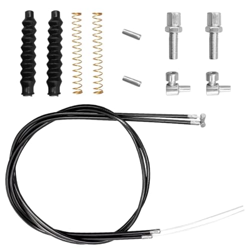 EIH1 10 piezas Cable de freno de repuesto para andador con cable de freno piezas andador con cable de freno 45 pulgadas cable de freno general kit