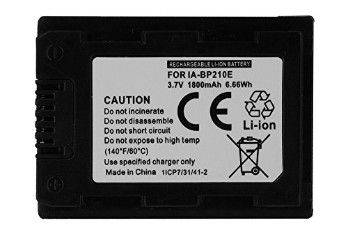 Batteria IA-BP210E per Samsung HMX-H200, H203