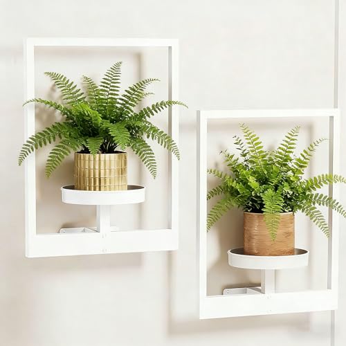 Étagère de jardin verticale blanche en fer support pot de fleur - 5