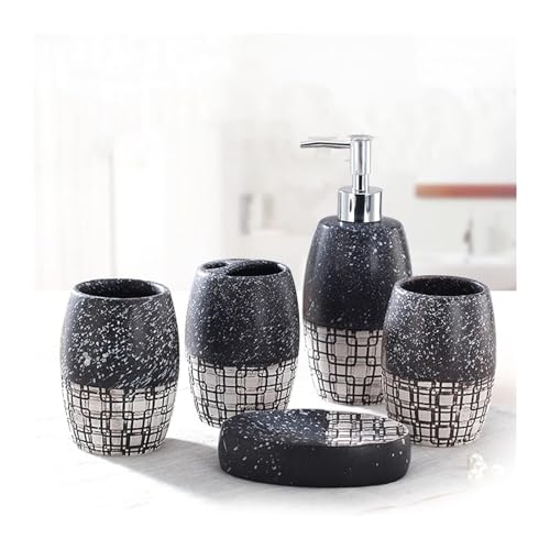 Ensemble accessoires salle de bain céramique bord de mer décor