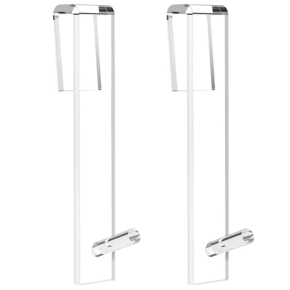 Tuidzljd Bathroom Shower Door Hook Glass Door Shower Towel Rack Free Punch Bathroom Bathrobe Hanger Transparent Towel Hook
