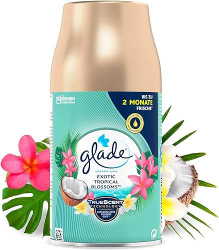 Glade Automatic Air Freshener Refill, Room Spray & Odour Eliminator,Tropical Blossoms, 269ml