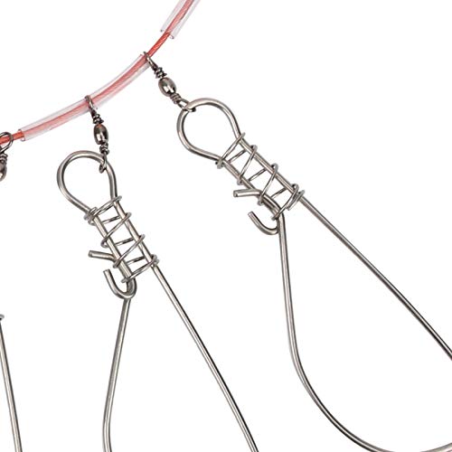 Trava de pesca de aço inoxidável, corda de peixe vivo, pesca de água doce para os amantes de pesca