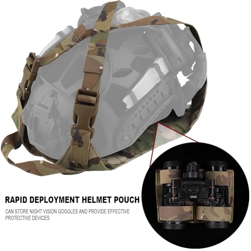 Bolsa de almacenamiento para casco y visor nocturno con correa ajustable 2