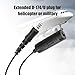 SVXSODA U-174 to U-174 U Plug Headset U174 to U74 Cord Helicopter General Aviation GA Extension Cable 7.1mm Extender Pilot Headset for David Clark Bose A20 Aircraft Airplane Headphone