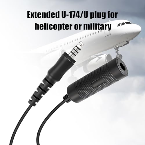Câble d'extension U-174 élimine les tensions pour casque pilote hélicoptère Bose A20
