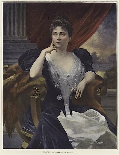 Cuadro Sobre Lienzo Retrato de Madame La Comtesse de Kersaint por Francois Flameng 60x90cm