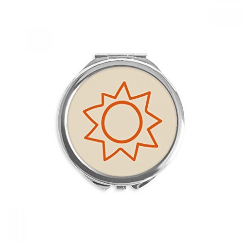 Miroir portable de poche soleil orange : finissez-en avec les verres lourds et encombrants