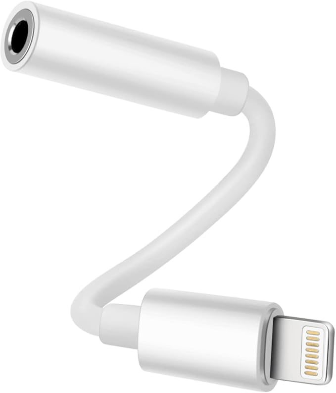 [Apple MFi Certified] Adapter iPhone Headphones, Lightning to 3.5 mm AUX Audio Adapter