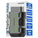 TOPDON TOPSCAN MOTO Motorcycle OBD2 Scanner Diagnostic Tool - Bluetooth Wireless Motorcycle Diagnostic Tool for BMW, Ducati, Harley-Davidson - Comprehensive Motorcycle Code Reader with AutoVIN