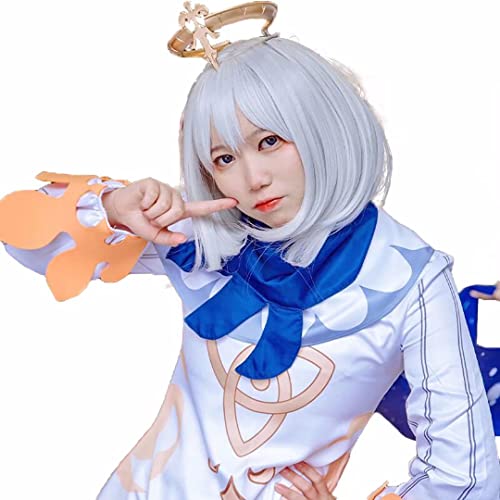 [ミドリ屋] パイモン コスプレ パイモン 衣装 paimon 全セット コスチューム 高級 ハロウィーン ハロウィン 学園祭 祭り cosplay オレンジ 女性XXL