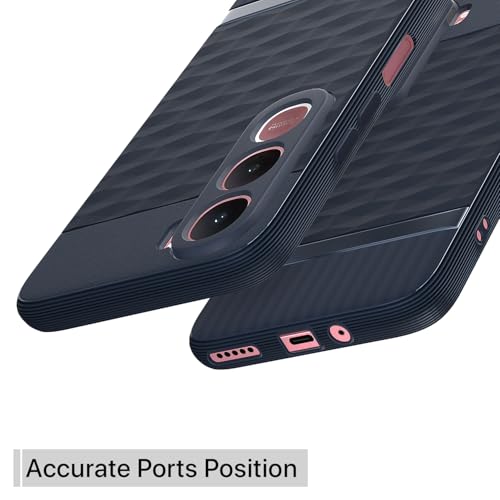 Image of Pikkme Back Cover for Vivo Y31 5G Camera Protection 3D Hexa Cube Design Silicone Protective Bumper Case (Blue)