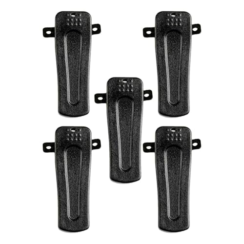 Portable Fastener, Walkie Talkie Back Belt Clip – Radio Accessory | Stable Fixing Tool for Security Guards, Event Staff, Outdoor Logistics, Compact Attachment Support for Communication Devices, Hands