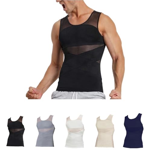Sculptcore - Shaper Vest 2.0, Men's Body Shaping Tank Top, Mens Slimming Compression Shirt, High elastic mesh - Main Image