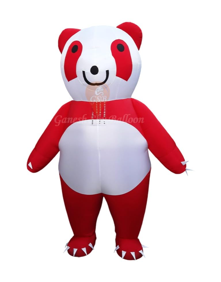 Walking Air Inflatable Joker Character Mascot (7.5 feet) (Multicolor) (red-White)