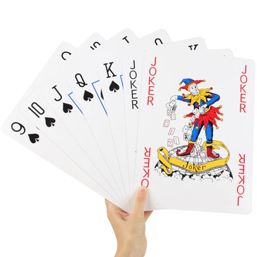 Baraja de Póker Jumbo Extra Grande 8 x 11 Pulgadas miniatura 7