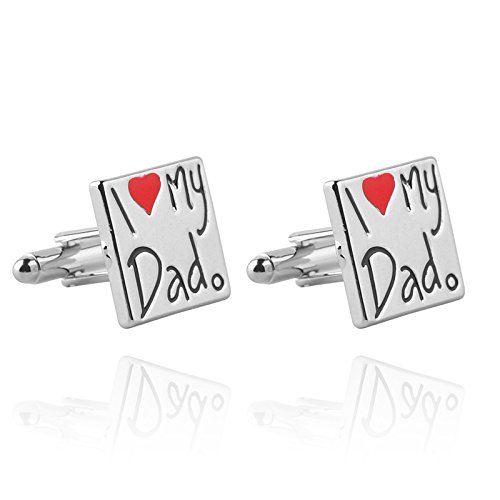 El Regalo "I Love My Dad" Fathers Day Pair Cufflinks for Men (B07SKX59YD) Amazon Price History, Amazon Price Tracker