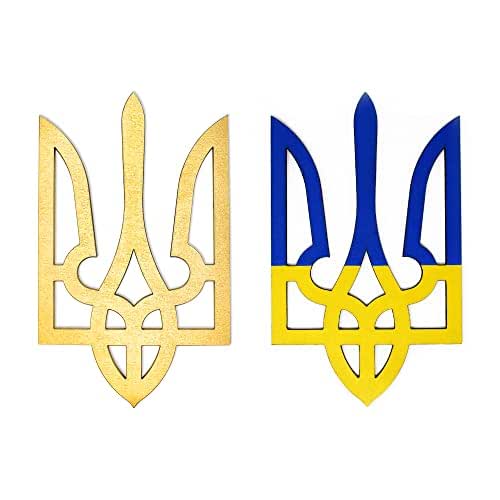 Ukrainian Emblem Wooden Trident Ukrainian Gifts for Women
