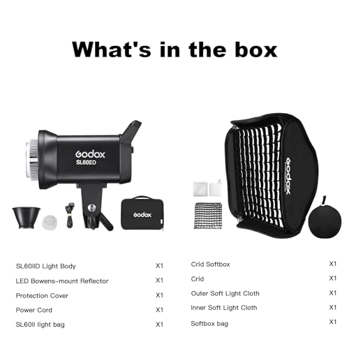 Image of Godox SL60IID LED Video Light 70Ws 5600K Version CRI 95+ Qa>90