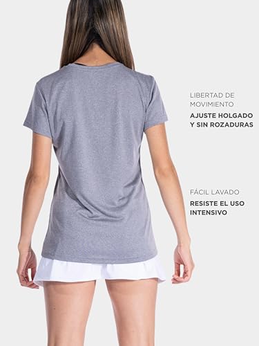 Joma Combi W M/C, Camiseta Mujer, Gris, L