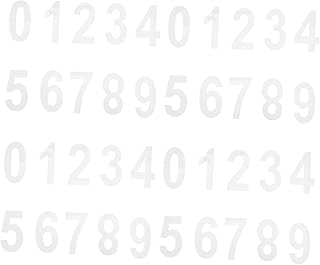 DOITOOL 4 Sets Mailbox Trash Number Paper Street Mailbox Number Decals 3D Mailbox Number 3D Stickers Stickers Sticker by Numbers Small Number Stickers Mailbox Numbers Decorate