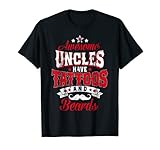T-shirt pour homme Awesome Uncles have Tattoos and Beards Tattoo T-Shirt