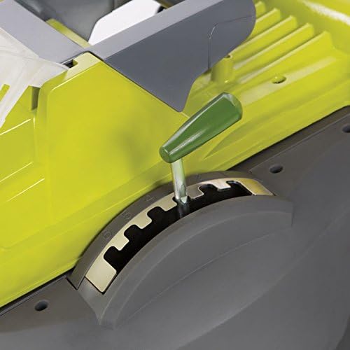 Cutting height adjustment lever on Sun Joe iON16LM