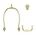 Tool parts 1 Set 5 Inch Lamp Harp Kit With Finial Lamp Shade Bracket Holder Gold Tone
