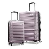 Samsonite Omni 2 Hardside Expandable Luggage with Spinner Wheels, 2-Piece Set (19/24), Icy Lilac