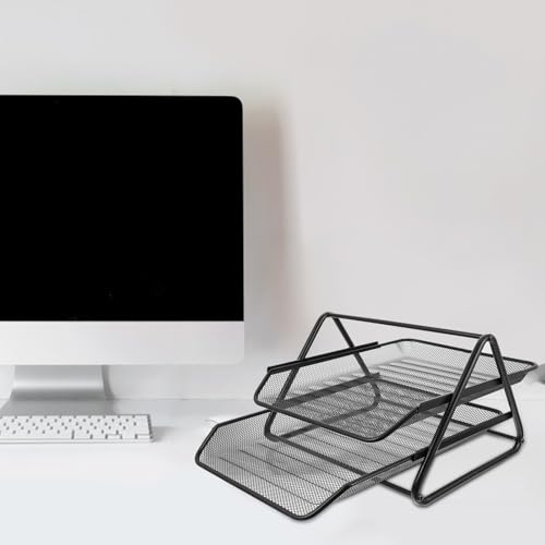 Desktop Ferro File Rack Slish File Holder nizer per efficiente Sto Tray nizer per Home Office Scatole di archiviazione per documenti Documenti
