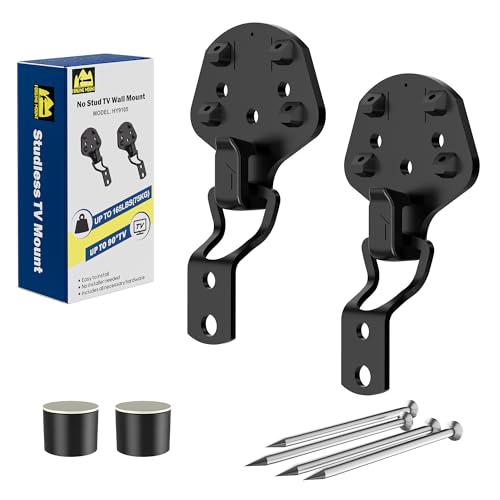 FORGING MOUNT Supporto TV Parete, Staffa TV Senza Viti Prigioniere con VESA Massimo 900x600mm, Supporto tv da 26-90 Pollici fino a 75KG, Porta TV a Basso Profilo in Cartongesso, Facile Installazione