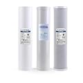 AFWFilters 20-inch High Flow 3 Stage Whole House Filter Replacement Kit with Sediment, GAC, and Carbon Block Filters; 4.5" x 20" Replacement Filters Fits All Standard-Universal 20" Housings